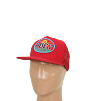 Cheap Obey Rising Sun Trucker Hat Red