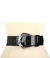 Cheap Lauren Ralph Lauren 2 Stretch Belt With Patent Tabs And Londonderry Buckle Black Black