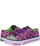 Cheap Skechers Kids Shuffles Lighted 10283L Toddler Youth Black Lime Neon Pink