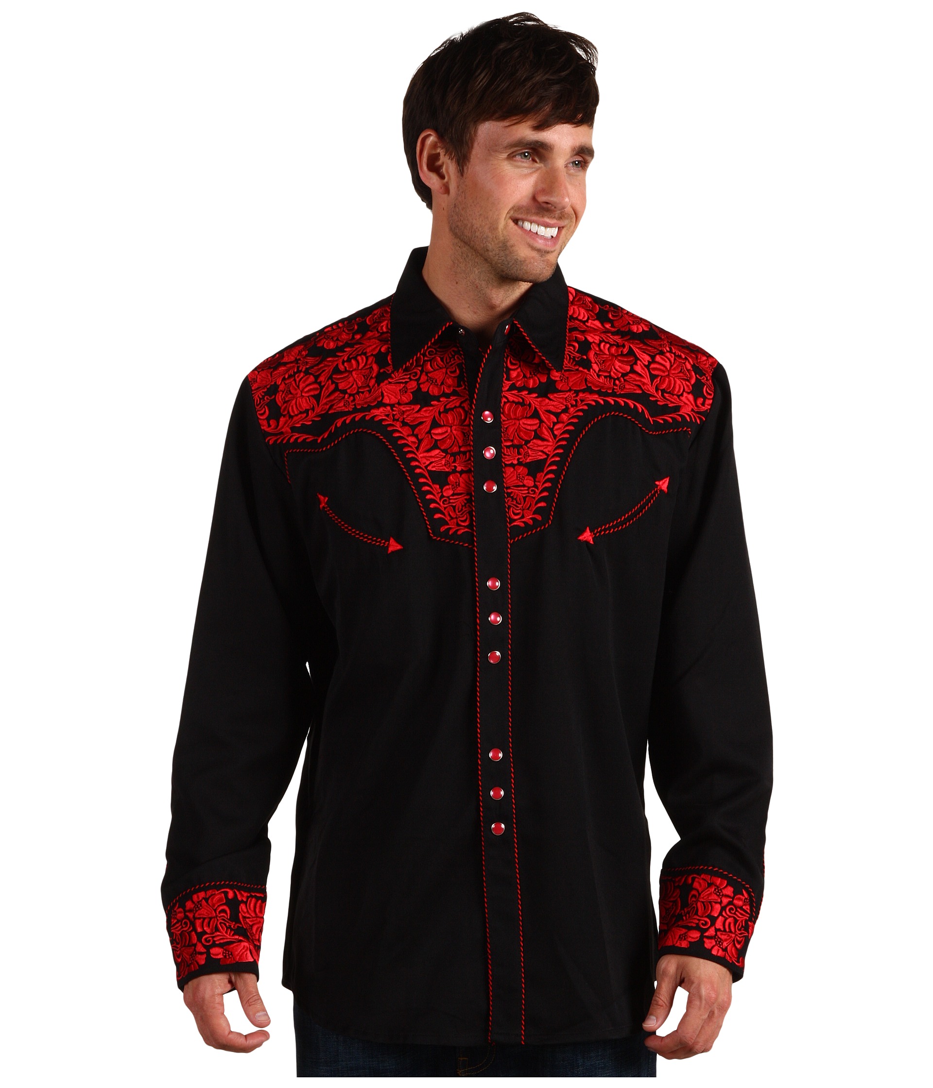 Scully Floral Tooled Shirt $63.99 $80.00 