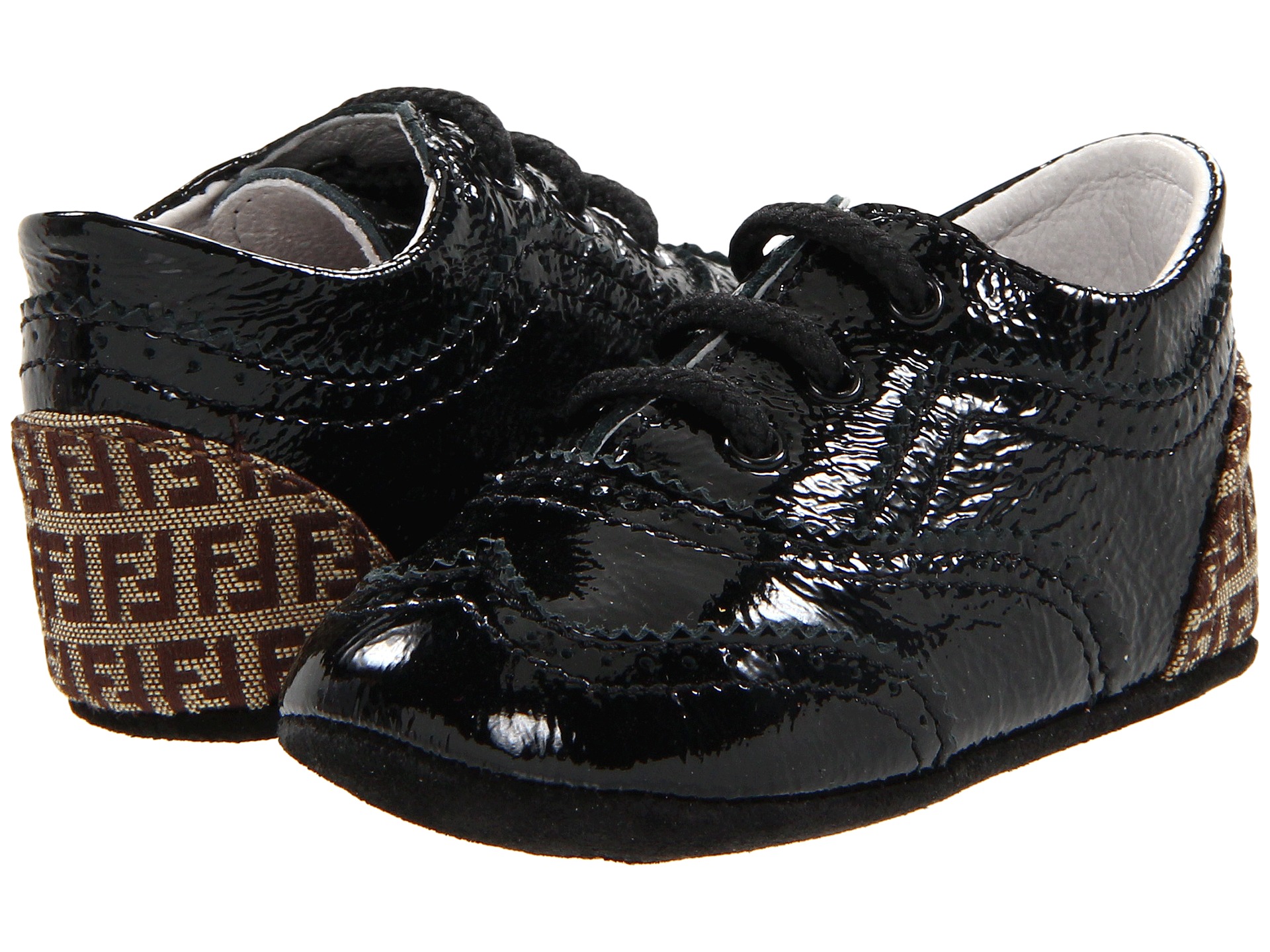 Fendi Kids Baby Boy Patent Leather Shoe (Infant)    