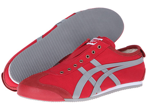 Onitsuka Tiger by Asics Mexico 66® Slip-On Red/Grey - Zappos.com Free ...