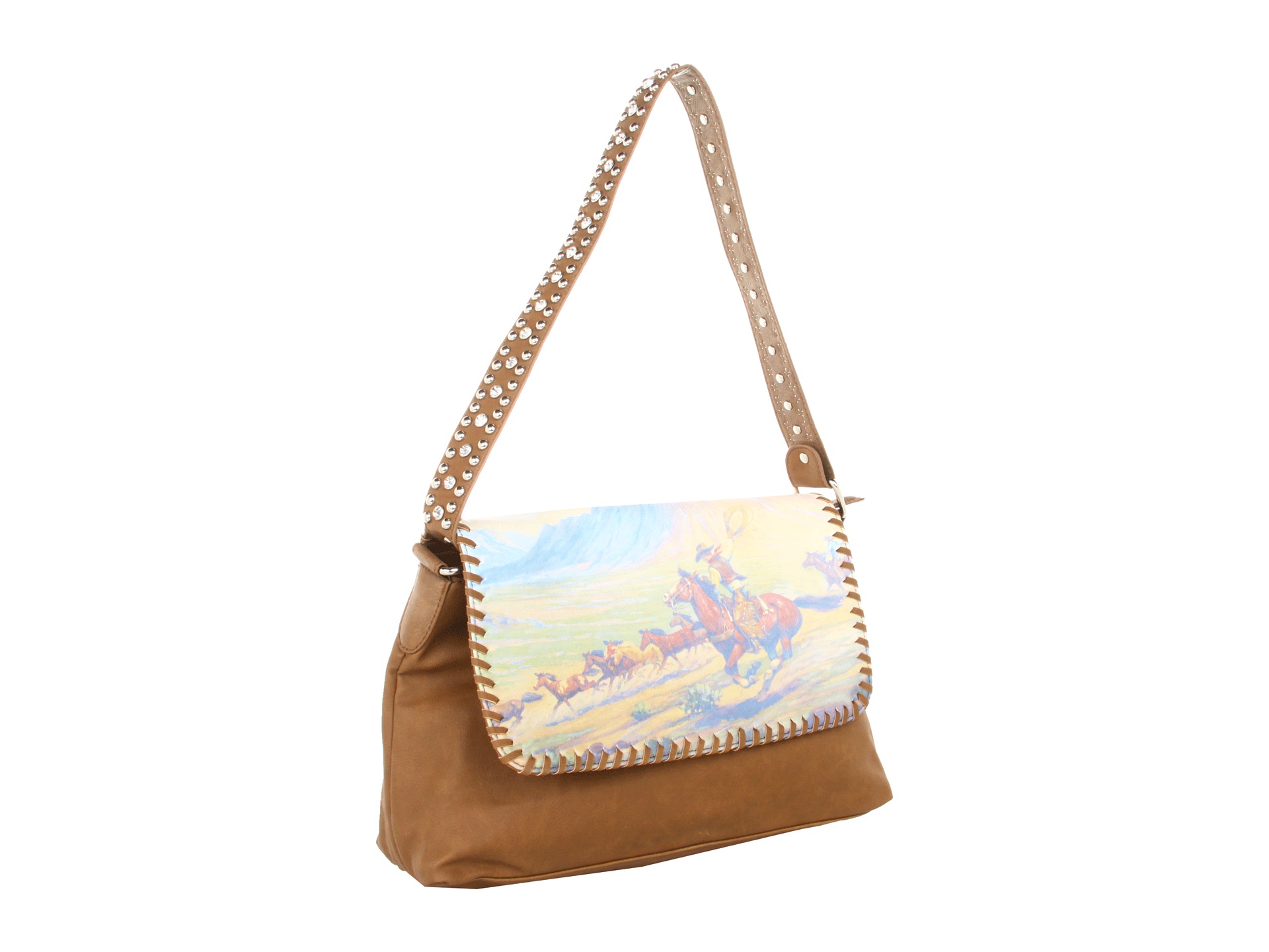 nocona cowboy art shoulder bag $ 55 99 $ 70