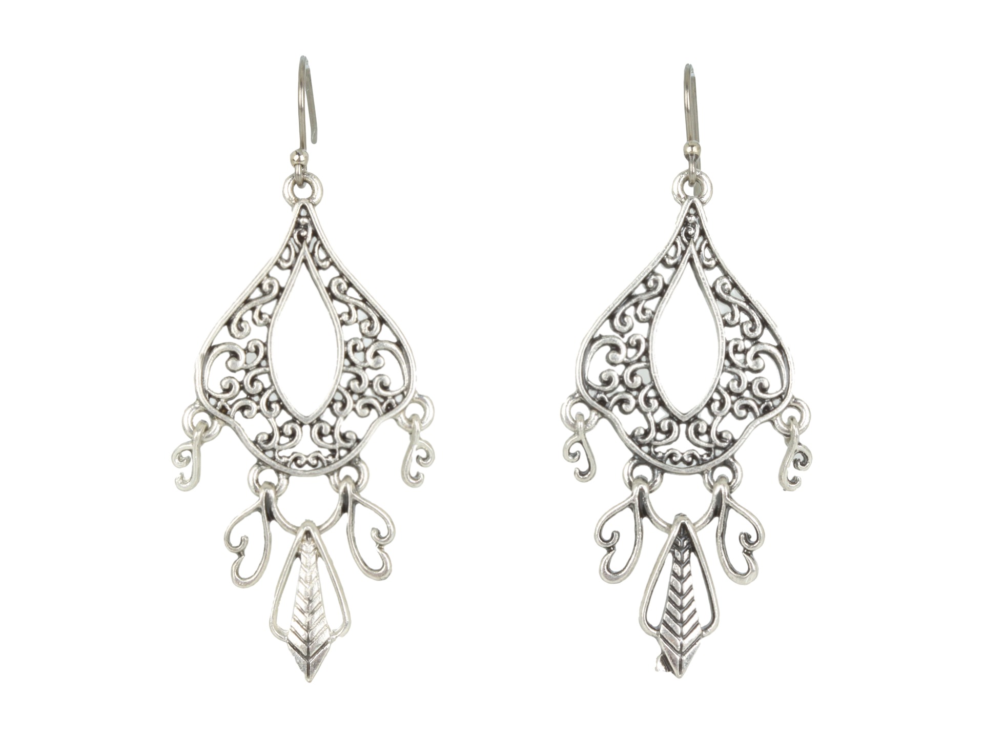 Lucky Brand Silver Openwork Oblong With Dangles $26.99 $29.00 SALE