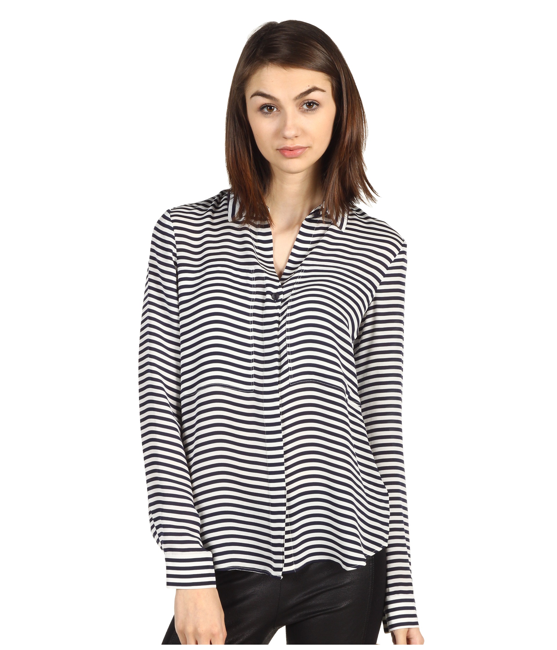 theory durlia striped ggt blouse $ 235 00 dknyc l